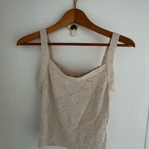 H&M Cream Ribbed Camisole